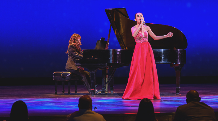 Samantha performing at NJPAC for Hispanic Youth Showcase